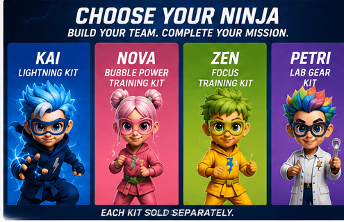 Choose your ninja — complete the team